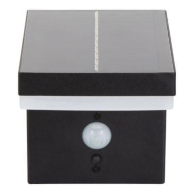 Applique murale extérieure solaire LED intégrée à détection Tomman 650 lm IP44 noir GoodHome