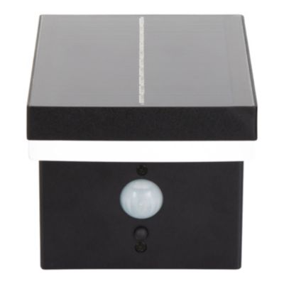 Applique murale extérieure solaire LED intégrée à détection Tomman 650 lm IP44 noir GoodHome