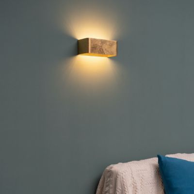 Applique murale feuille d'or LED - 20 cm - Quadra