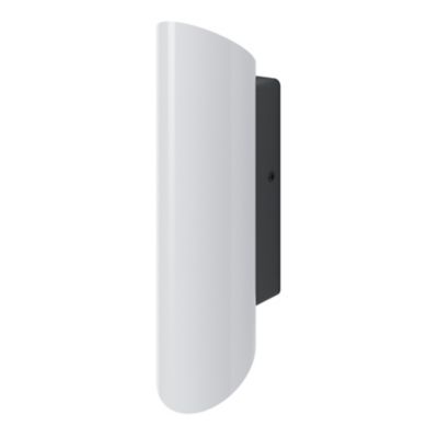Applique murale Foldtube LED intégrée 700lm 12.5W IP44 GoodHome gris anthracite