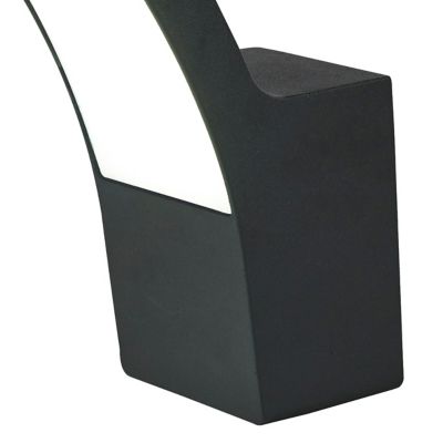 Applique murale Gambell LED intégrée 800lm 8.5W IP44 GoodHome gris anthracite