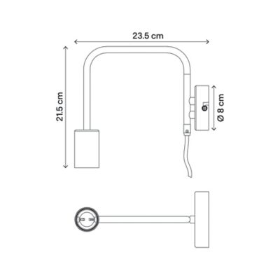 Applique Murale SATYA En Laiton - Éclairage LED IP20 230V, Style Rétro Et Facile à Installer