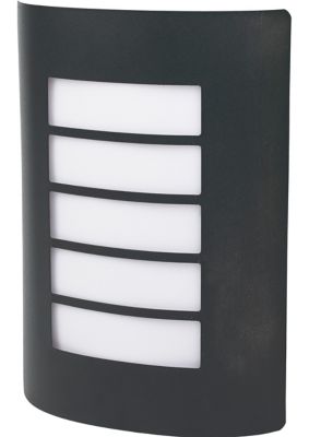 Applique murale Grandy E27 40W IP44 GoodHome gris anthracite