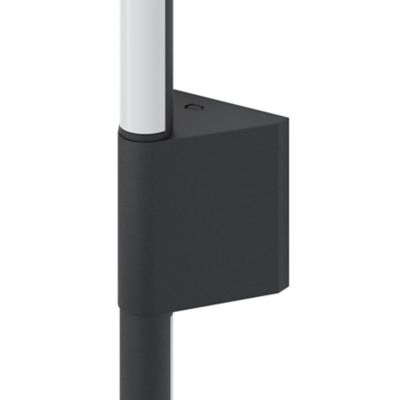 Applique murale Grego LED intégrée 800lm 12.5W IP44 GoodHome gris anthracite