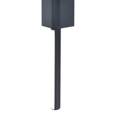 Applique murale Grego LED intégrée 800lm 12.5W IP44 GoodHome gris anthracite