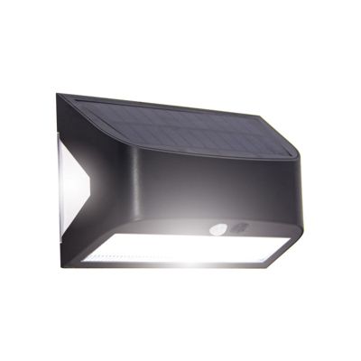 Applique murale hybride Solaire / USB, 700 Lumens, IP54, 3 modes d'éclairage, 10h d'autonomie avec détecteur de mouvement