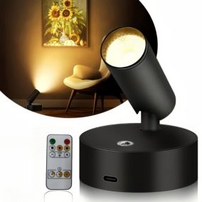 Applique Murale Intelligente, Projecteur Sans Fil Multifonction, 3 Modes de Couleur