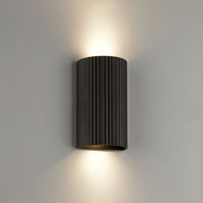 Applique murale intérieur Undula métal noir H.18cm IP20 GU10 10W Brilliant