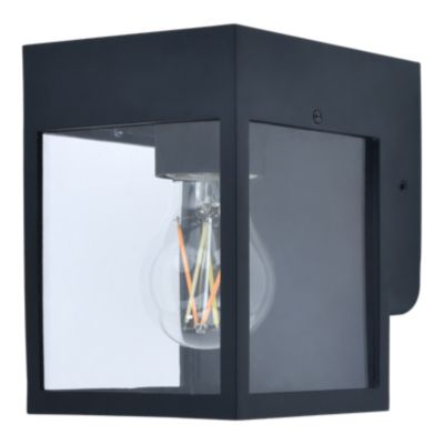 Applique murale Ironbark E27 25W IP54 Goodhome noir