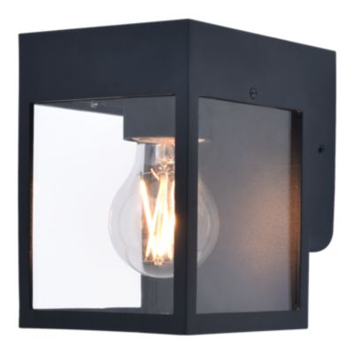 Applique murale Ironbark E27 25W IP54 Goodhome noir