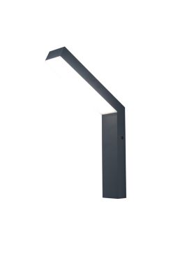 Applique murale Kalari LED intégrée 1200lm 23W IP54 GoodHome gris anthracite