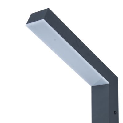 Applique murale Kalari LED intégrée 1200lm 23W IP54 GoodHome gris anthracite