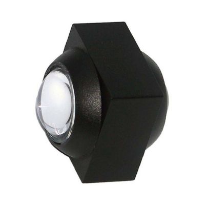 Applique Murale LED COB - Design - Noir - Double Faisceaux - 2W - IP54