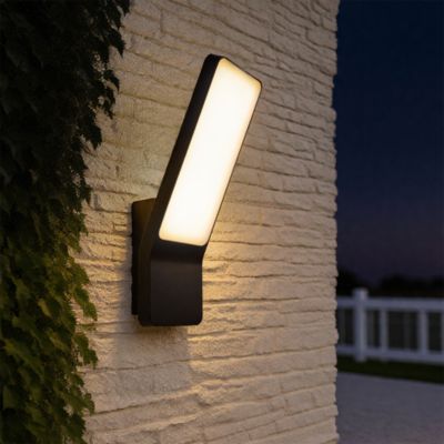 Applique murale LED extérieure gris anthracite 7,5 W 1200 lm IP44, GoodHome Gambell