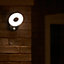 Applique murale LED intégrée à détection Ferfield 800lm IP44 12W Blanc froid 21,3x14,1cm Blooma Noir