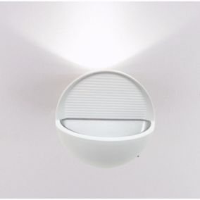 Applique Murale LED Ovale 7W IP44 BLANC - Blanc Chaud 2300K - 3500K - SILAMP