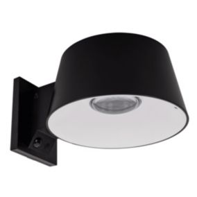 Applique murale LED solaire Noire 5.26W 1000 Lumen Eclairage LED Détecteur infrarouge Angle 120 degrés IP54 ASLO