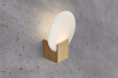 Applique murale luminaire HESTER  Matière plastique Feuille de bois H. 25,5 IP44 Nordlux-Intérieur