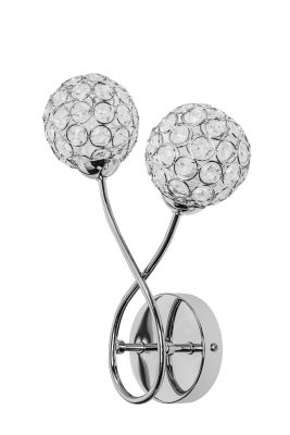 Applique murale Mantus 2 ampoules G9 IP20 argent Castorama