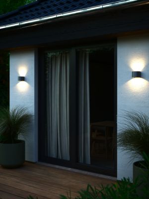 Applique murale MILDA  Aluminium Anthracite, H.10 - IP44 - LED Module /Nordlux Extérieur