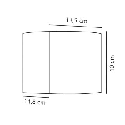 Applique murale MILDA  Aluminium Anthracite, H.10 - IP44 - LED Module /Nordlux Extérieur