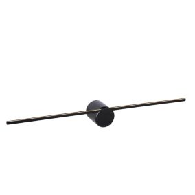 Applique murale MIZAR en aluminium avec LED intégré - Noir - Lucide