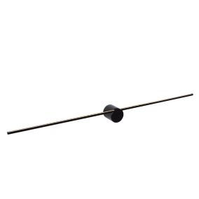 Applique murale MIZAR en aluminium avec LED intégré - Noir - Lucide