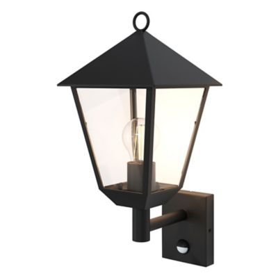 Applique murale montante à détection Docker E27 25W IP44 GoodHome noir