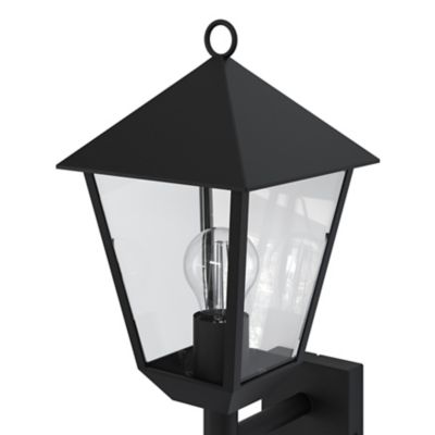 Applique murale montante à détection Docker E27 25W IP44 GoodHome noir