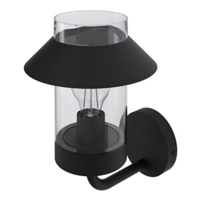 Applique murale montante d'extérieur Caprera noir E27 25W IP44 GoodHome