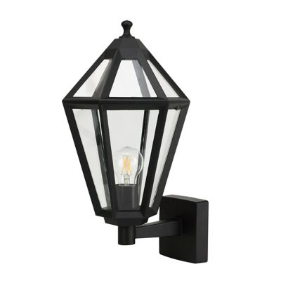 Applique murale montante Radley E27 IP44 GoodHome noir