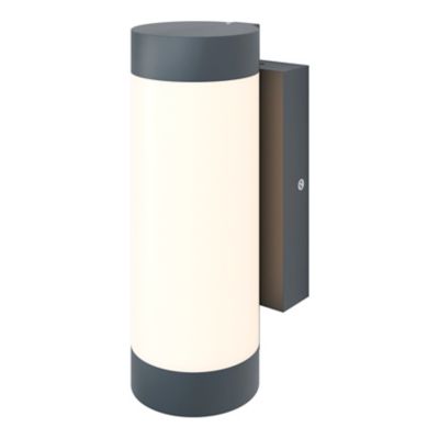 Applique murale murale Callisto taille S LED intégrée 800lm 13.5W IP44 GoodHome gris anthracite