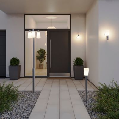 Applique murale murale descendante Charwell E27 IP44 GoodHome chrome