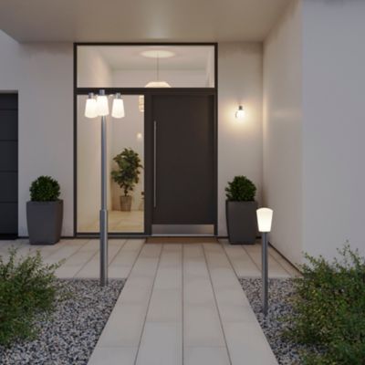 Applique murale murale descendante Charwell E27 IP44 GoodHome chrome