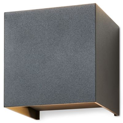 Applique murale murale Katsura LED intégrée 814lm 12.4W IP44 GoodHome gris anthracite