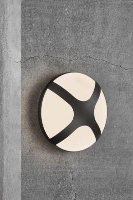Applique murale Plafonnier extérieur Cross 26cm E27 IP54 Nordlux Noir
