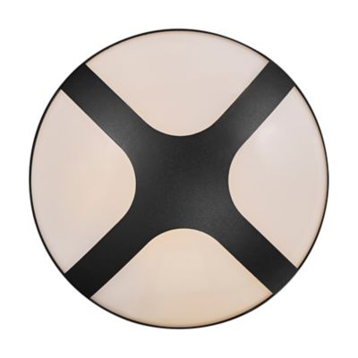 Applique murale Plafonnier extérieur Cross 26cm E27 IP54 Nordlux Noir