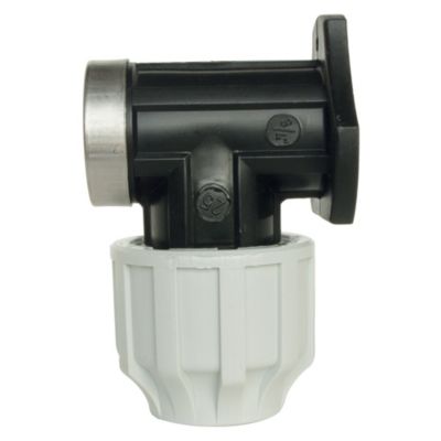 Applique murale Plastique pour tube PE D25 - F20/27- Serrage extérieur - Somatherm For You
