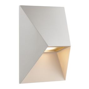 Applique murale PONTIO, Aluminium, Couleur Blanc, GU10, H.19, IP54 / NORDLUX Extérieur