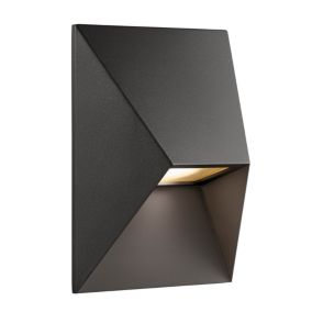 Applique murale PONTIO, Aluminium, Couleur Noir, GU10, H.19, IP54 / NORDLUX Extérieur