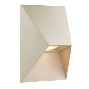 Applique murale PONTIO, Aluminium, Couleur Sablé, GU10, H.19, IP54 / NORDLUX Extérieur