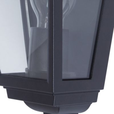 Applique murale Sagwon E27 60W IP44 GoodHome noir