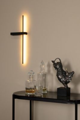 Applique murale SEGIN en aluminium avec LED intégré - Noir - Lucide