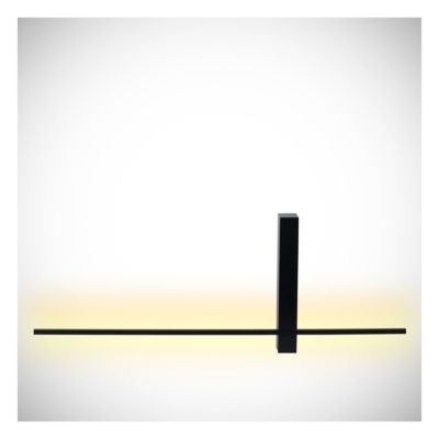 Applique murale SEGIN en aluminium avec LED intégré - Noir - Lucide