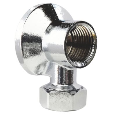 Applique murale simple pour fixation et alimentation de robinet de machine à laver, tube cuivre Ø12mm Sortie Femelle 1/2" Somatherm for you