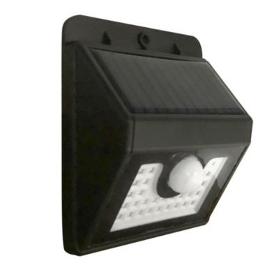 Applique murale solaire avec detecteur de mouvements 300 lumens noir