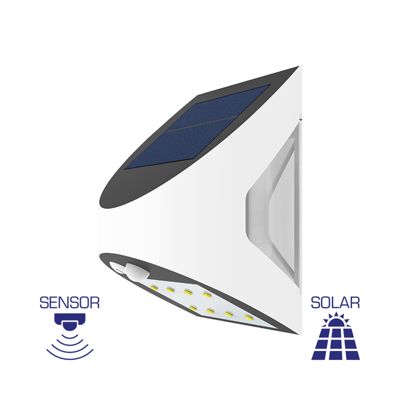 Applique murale solaire à LED 3W IP54 avec détecteur de mouvement