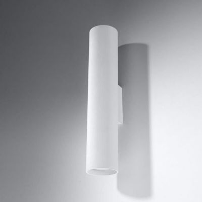 Applique Murale Tube Cylindre Blanc pour Ampoule GU10 - SILUMEN