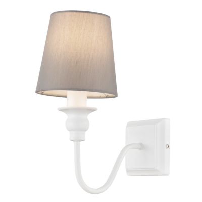 Applique murale Tulou E14 IP20 gris et blanc