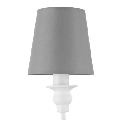 Applique murale Tulou E14 IP20 gris et blanc